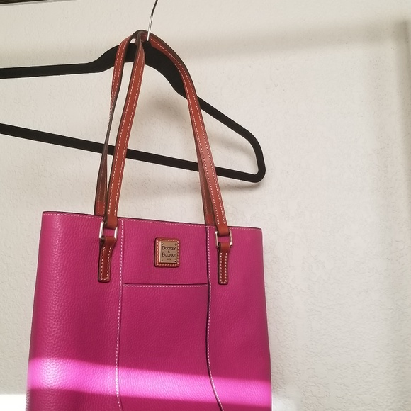 Pink Dooney and Bourke small leather shopper - Picture 1 of 4